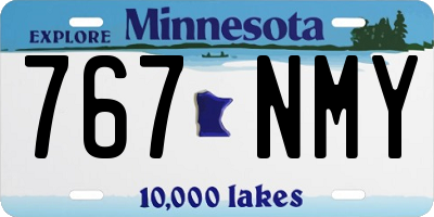 MN license plate 767NMY