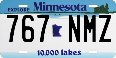 MN license plate 767NMZ