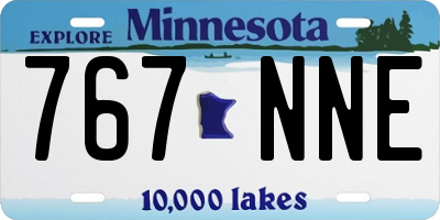 MN license plate 767NNE
