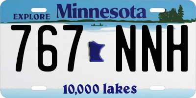 MN license plate 767NNH