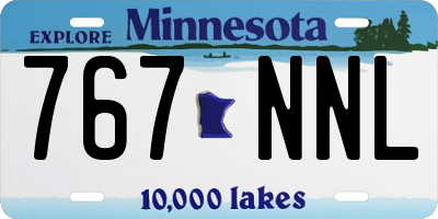 MN license plate 767NNL