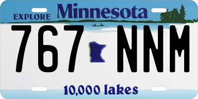 MN license plate 767NNM