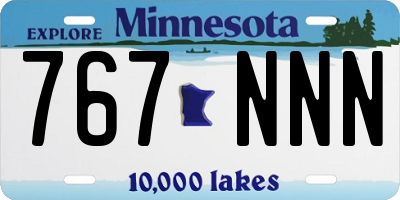 MN license plate 767NNN