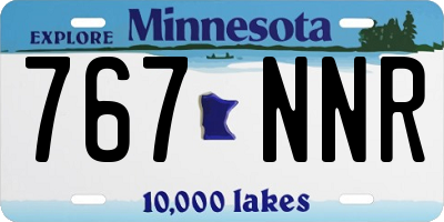 MN license plate 767NNR