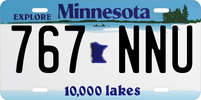 MN license plate 767NNU