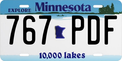 MN license plate 767PDF