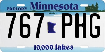 MN license plate 767PHG