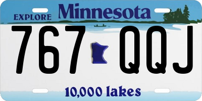MN license plate 767QQJ