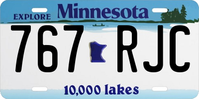 MN license plate 767RJC