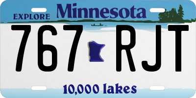 MN license plate 767RJT