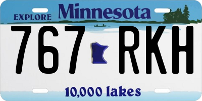 MN license plate 767RKH