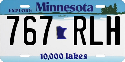MN license plate 767RLH