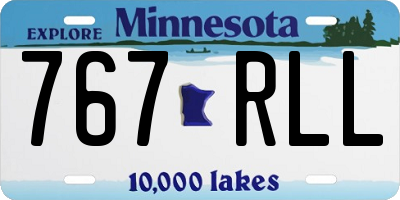 MN license plate 767RLL