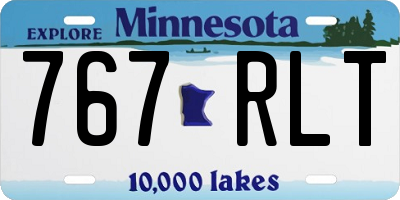 MN license plate 767RLT