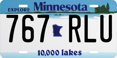 MN license plate 767RLU