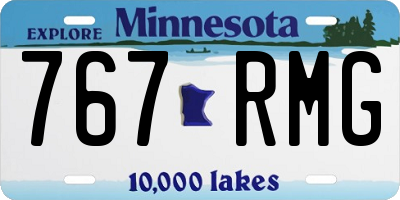 MN license plate 767RMG