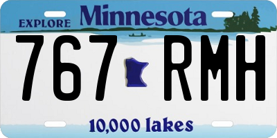 MN license plate 767RMH