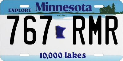 MN license plate 767RMR