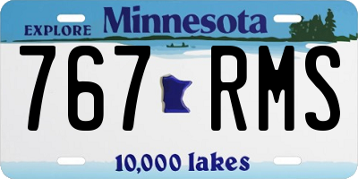 MN license plate 767RMS