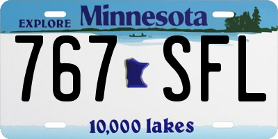 MN license plate 767SFL