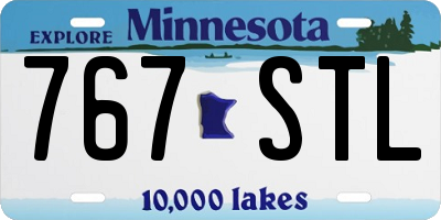 MN license plate 767STL