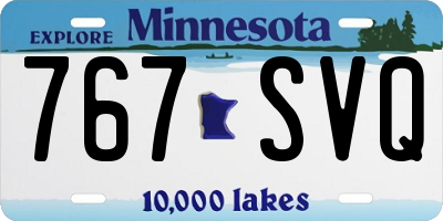 MN license plate 767SVQ