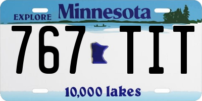 MN license plate 767TIT