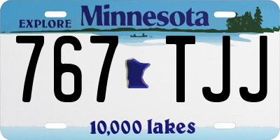 MN license plate 767TJJ
