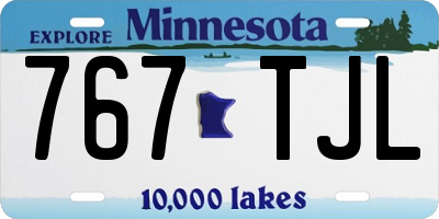 MN license plate 767TJL