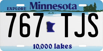 MN license plate 767TJS