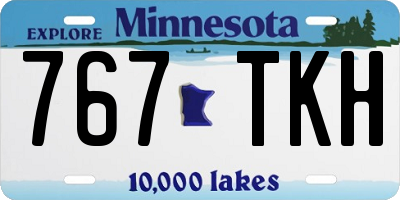 MN license plate 767TKH