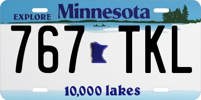 MN license plate 767TKL