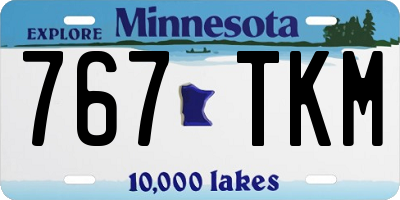 MN license plate 767TKM