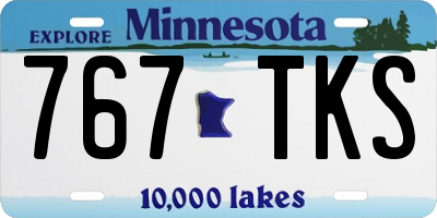 MN license plate 767TKS