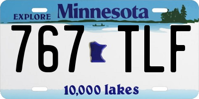 MN license plate 767TLF