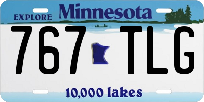 MN license plate 767TLG