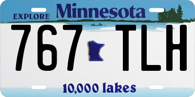 MN license plate 767TLH