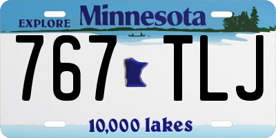 MN license plate 767TLJ