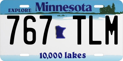 MN license plate 767TLM