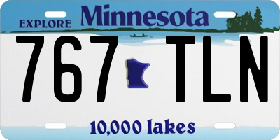 MN license plate 767TLN