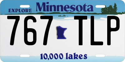 MN license plate 767TLP