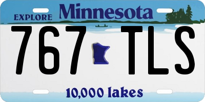 MN license plate 767TLS