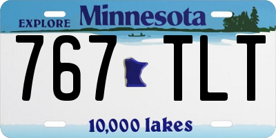 MN license plate 767TLT