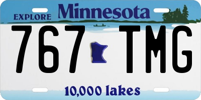 MN license plate 767TMG