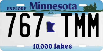 MN license plate 767TMM