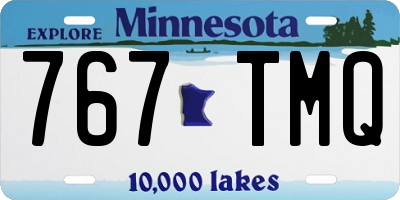 MN license plate 767TMQ