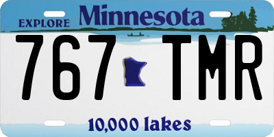 MN license plate 767TMR