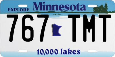 MN license plate 767TMT