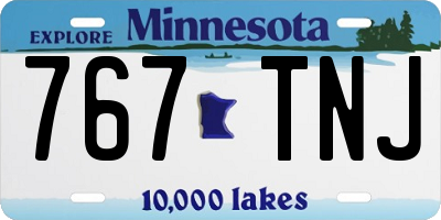 MN license plate 767TNJ