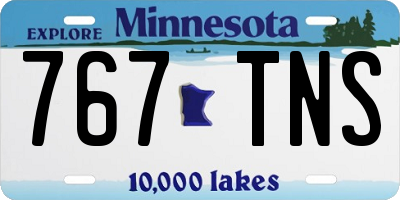 MN license plate 767TNS